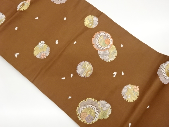 JAPANESE NAGOYA OBI / WOVEN KANOKO PATTERN